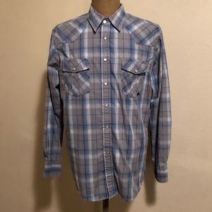 Coastal pearl snap long sleeve